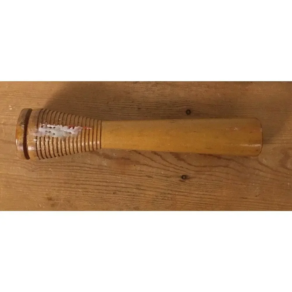 Vintage Antique Primitive Solid Wood Loom Tool Candlestick Taper Holder 12